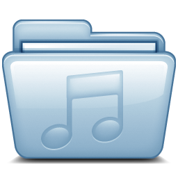 Music Blue Icon 256x256 png